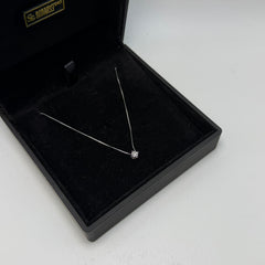 Collana veneziana con punto luce oro e diamante