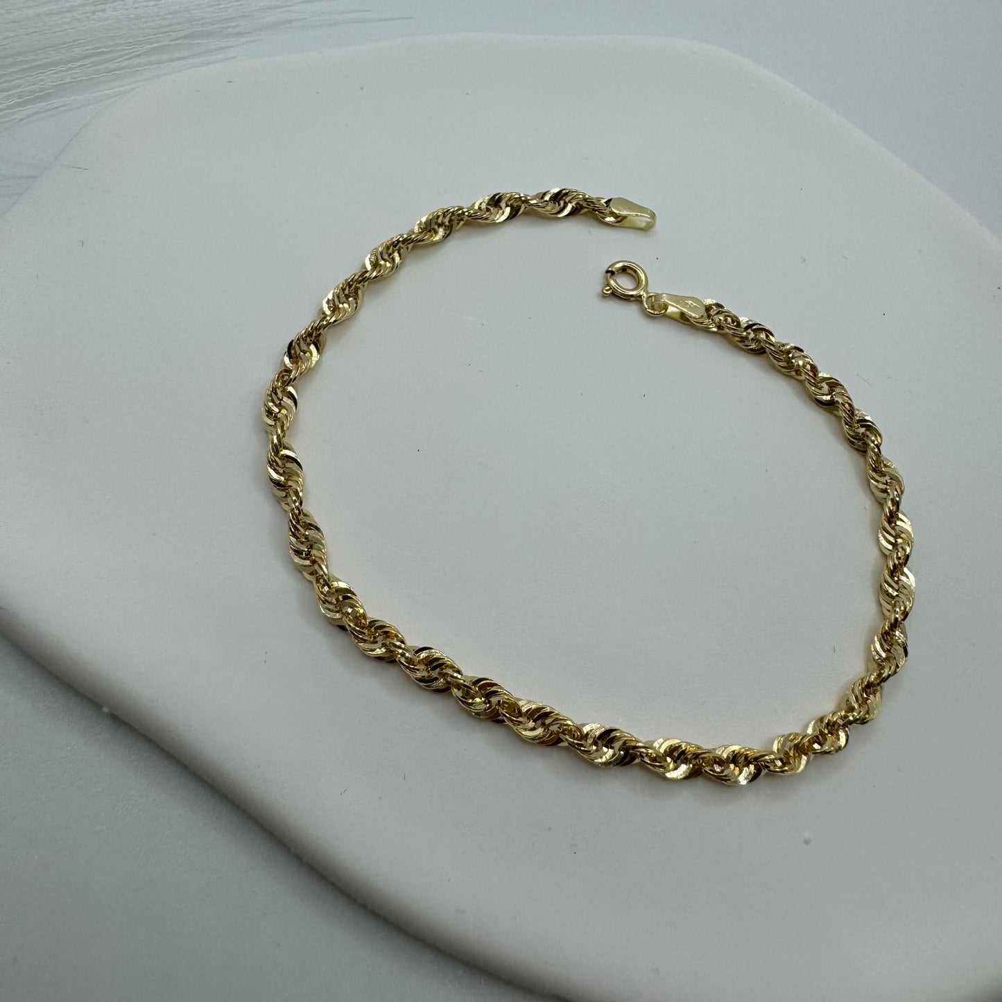 Bracciale fune americana oro
