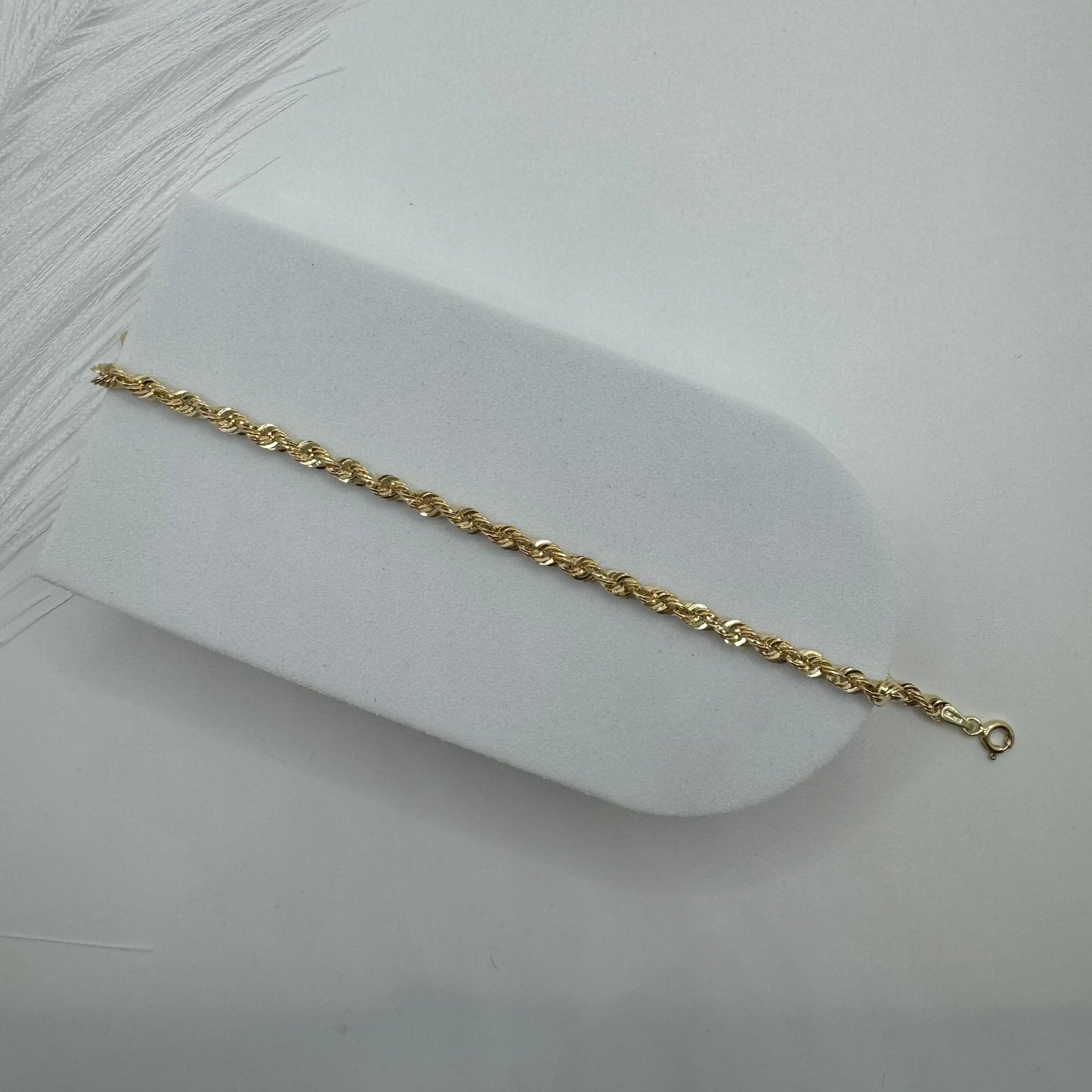 Bracciale fune americana oro