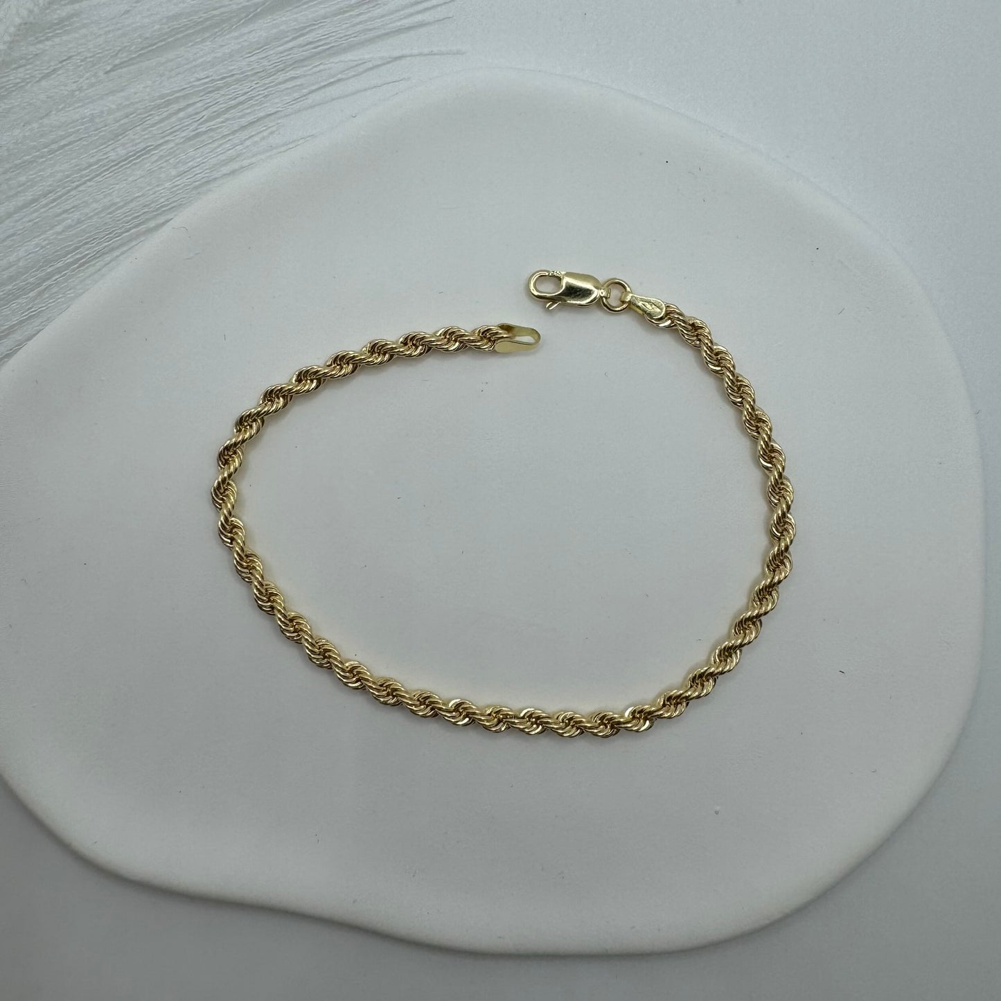 Bracciale fune oro