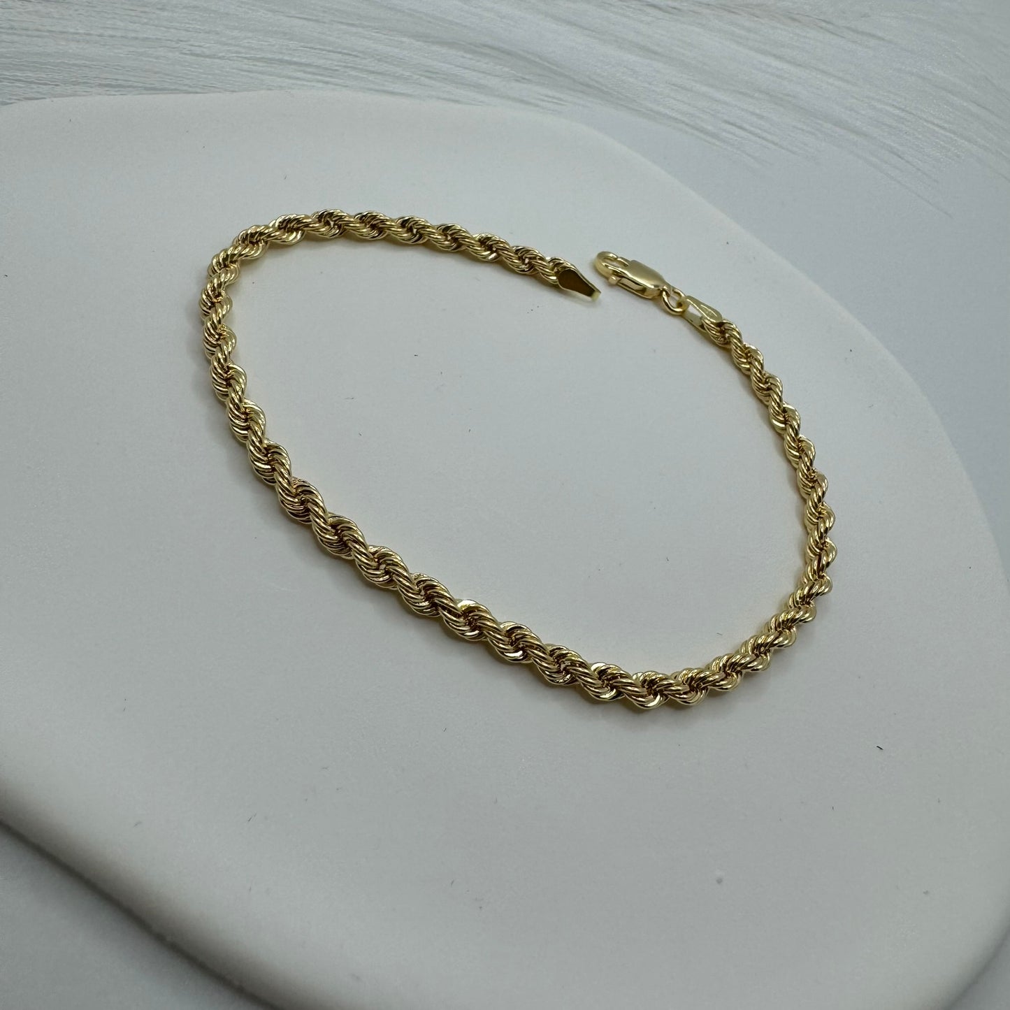 Bracciale fune oro