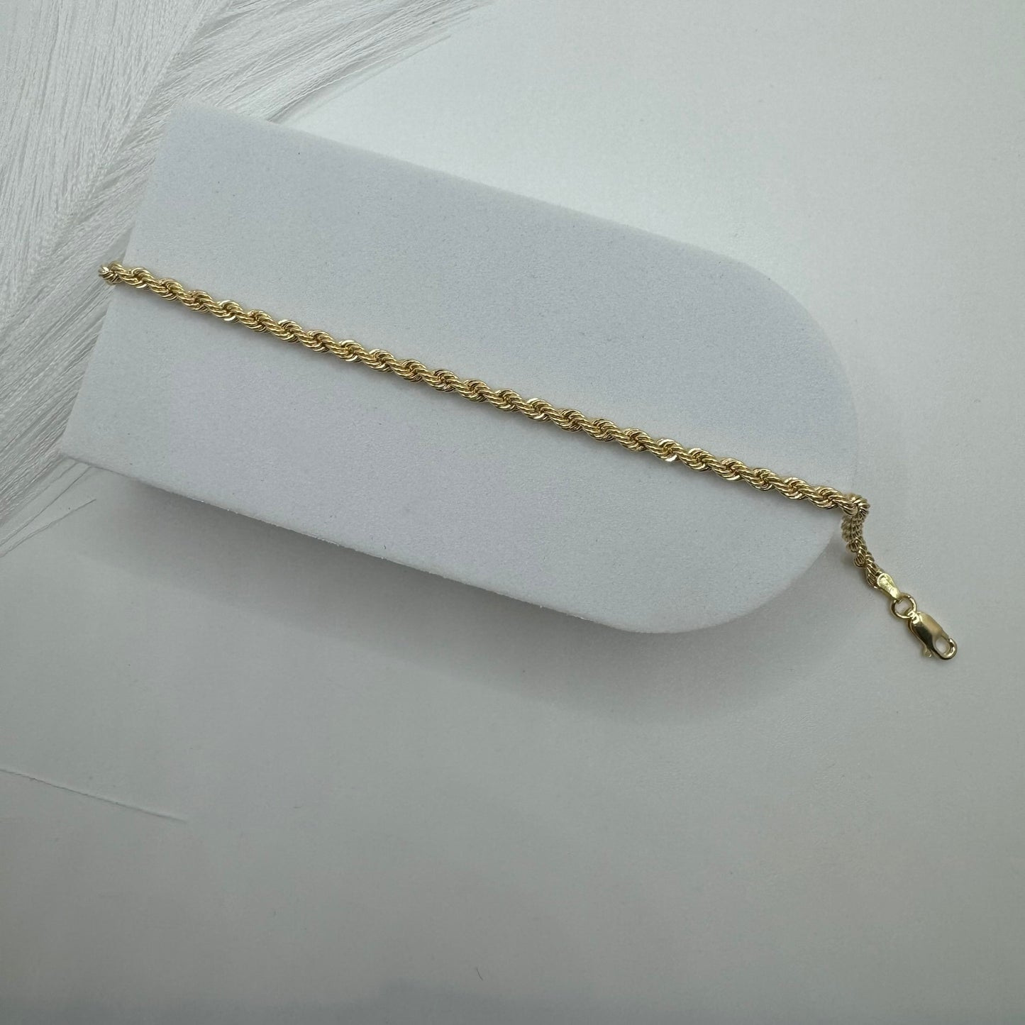 Bracciale fune oro