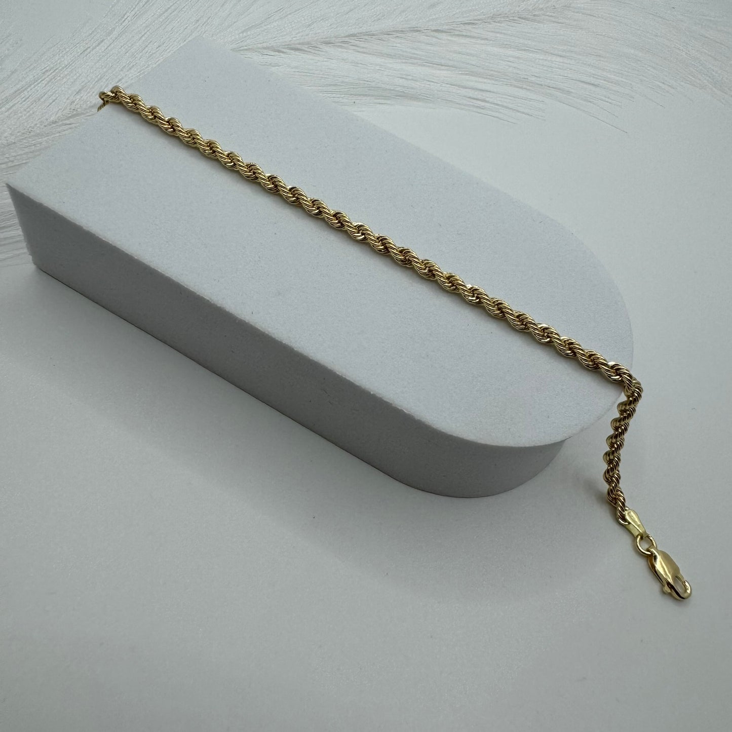 Bracciale fune oro
