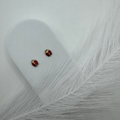 Orecchini coccinella oro