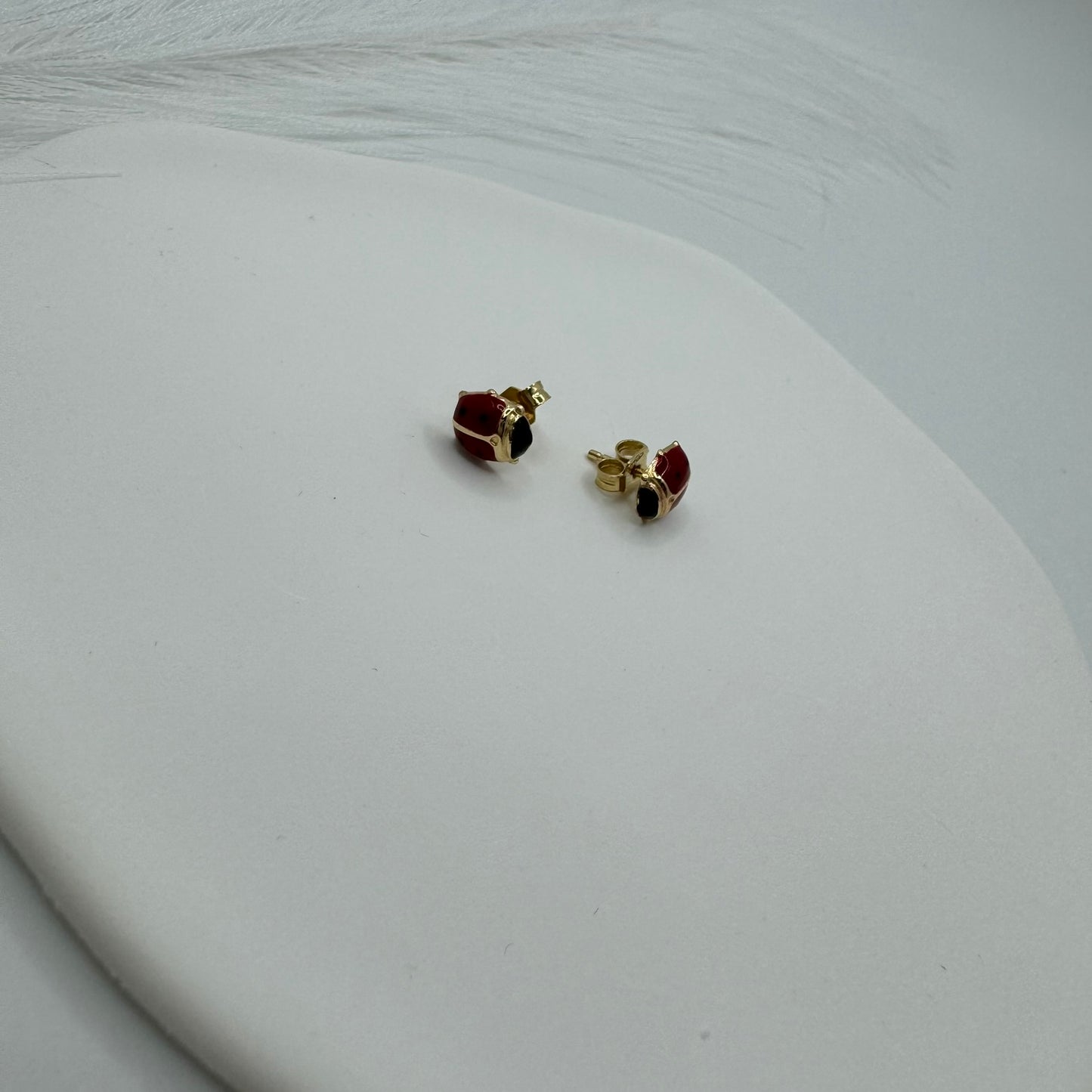Orecchini coccinella oro
