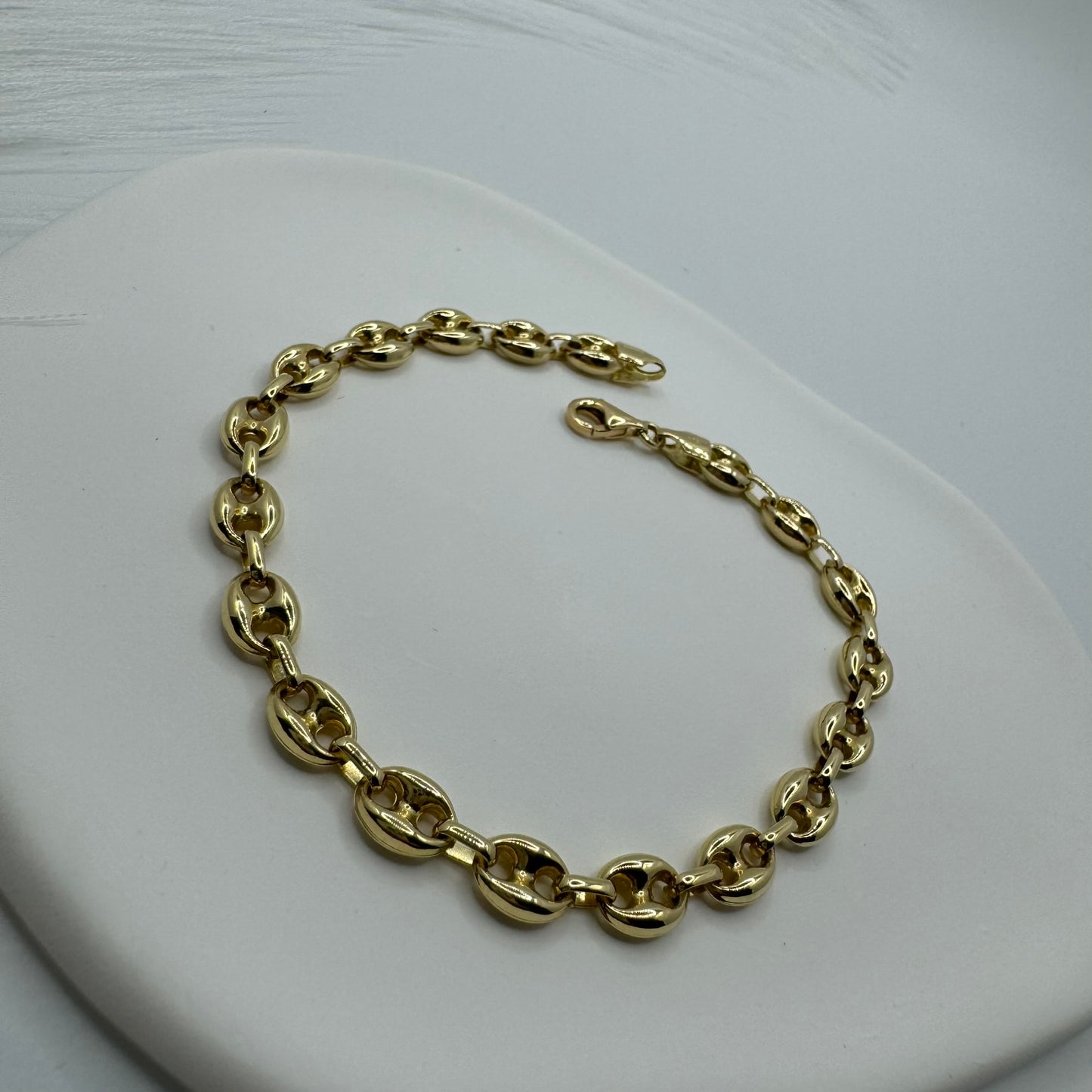 Bracciale maglia marinara oro