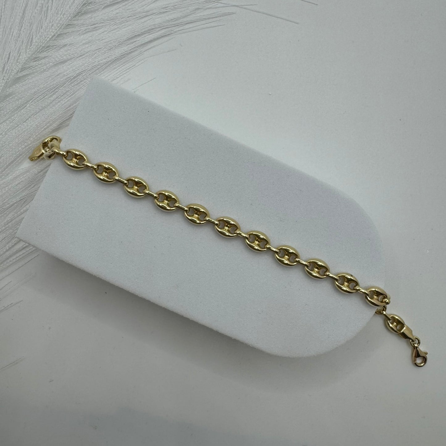 Bracciale maglia marinara oro