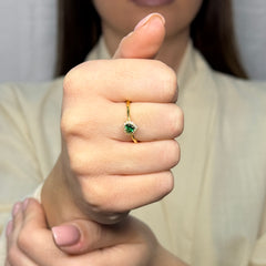 Anello kate cuore con zirconi argento 925