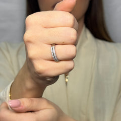 Anello fascia argento 925