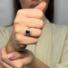 Anello Solitario Kate con zirconi argento 925