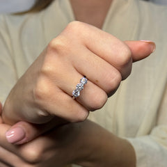 Anello trilogy con zirconi argento 925