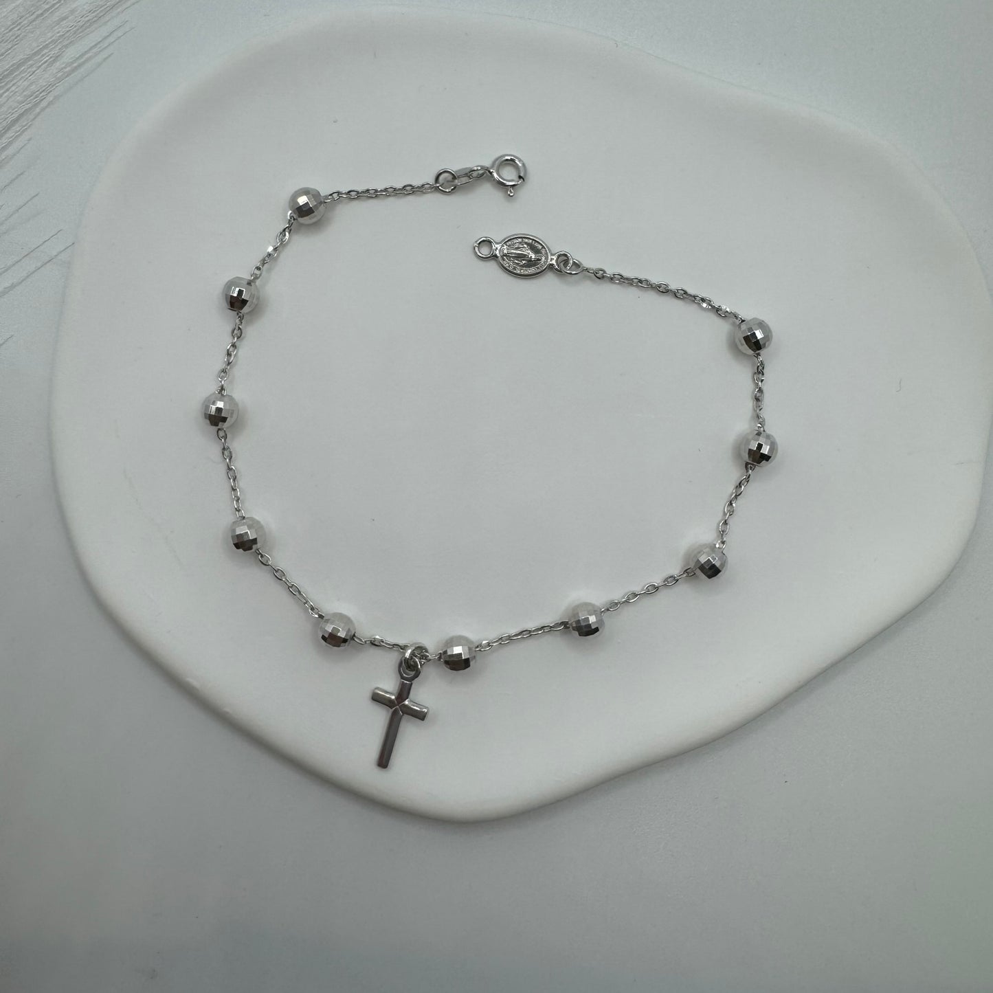 Bracciale rosario sfere oro