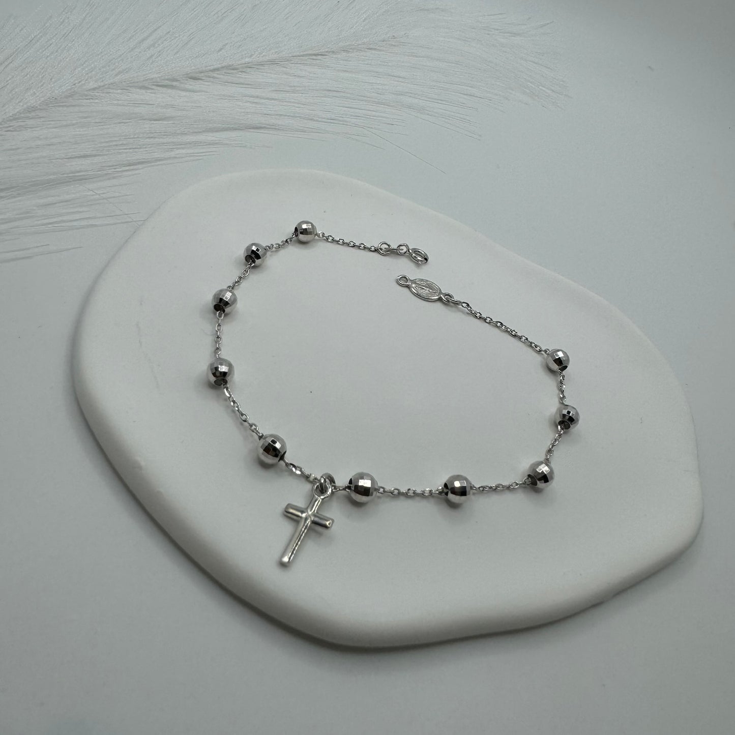 Bracciale rosario sfere oro