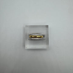 Fede argento con Veretta gold argento 925