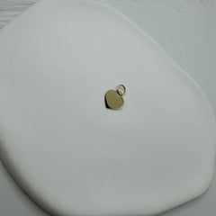Pendente piastra cuore oro