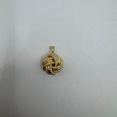 Pendente nodo multicolor oro