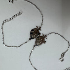 Coppia Bracciale cuore Argento 925