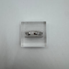 Anello fascia con zirconi Argento 925