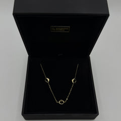 Collana trio rombo oro