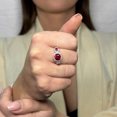 Anello Trilogy degradè argento 925