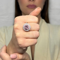 Anello fiore magic con zirconi argento 925