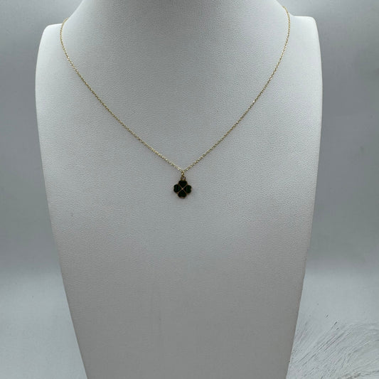 Collana rollò con fiore oro