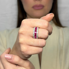 Anello Veretta baguette Argento 925