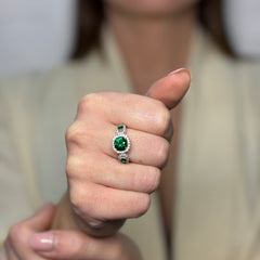 Anello Trilogy degradè argento 925