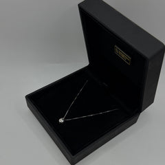 Collana punto luce goccia oro e diamante
