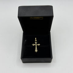Pendente croce milleluci oro 18 kt