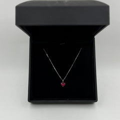 Collana con cuore red oro