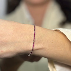 Bracciale tennis zirconi e oro