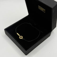 Bracciale Scooby doo oro con cuori e piastra