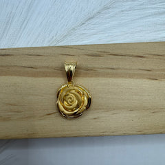 Pendente rosa bombè oro