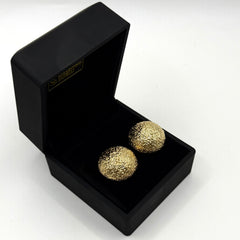 Orecchini bottone oro