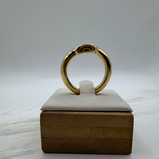 Anello serpente bombè oro