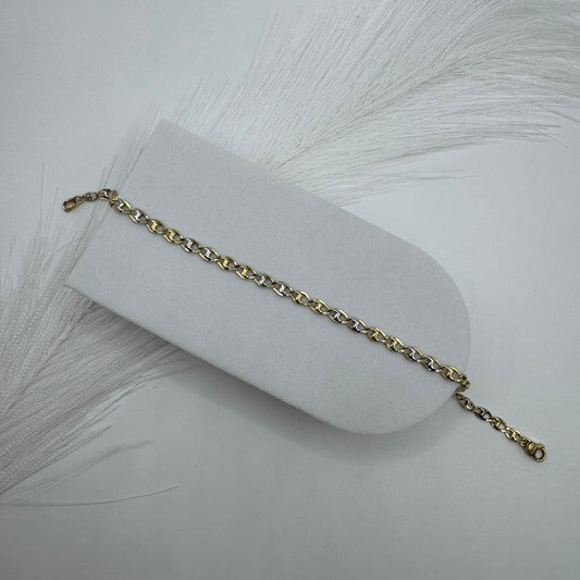 Bracciale Cerini bicolor oro