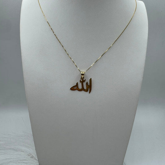 Collana veneziana con scritta Dio arabo oro