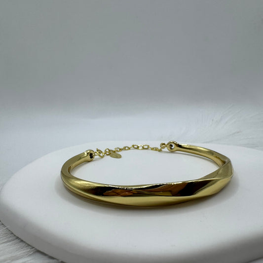Bracciale rigido bombè oro