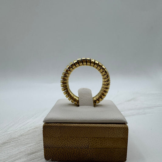 Anello fascia elastico oro