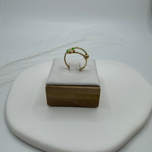 Anello fiore oro