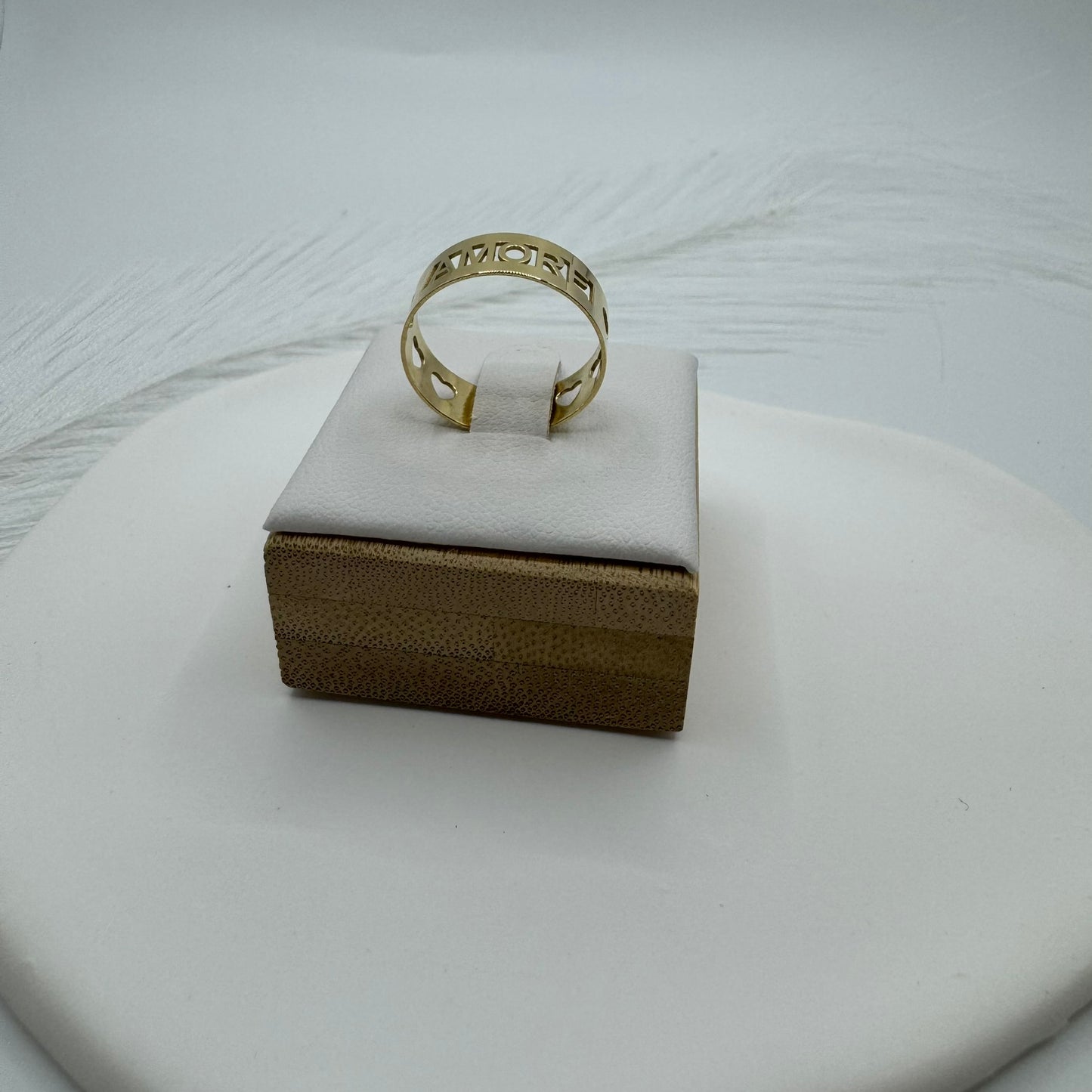 Anello fascia amore oro