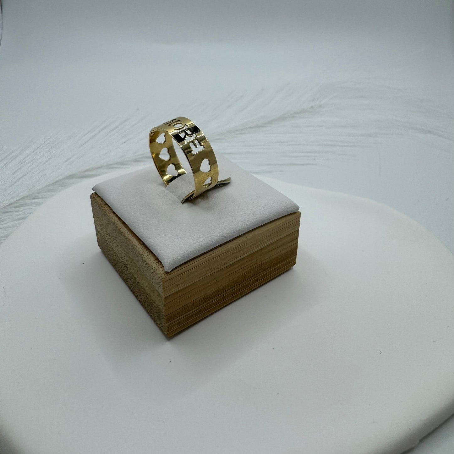 Anello fascia amore oro