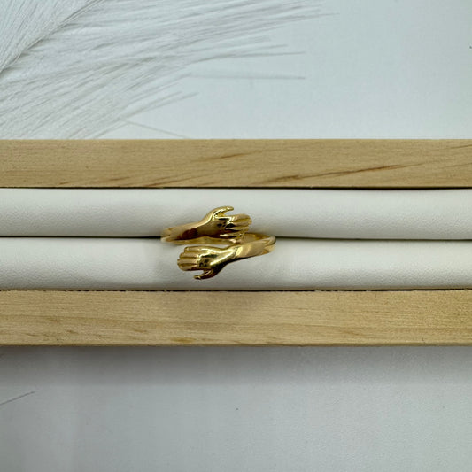 Anello abbraccio oro
