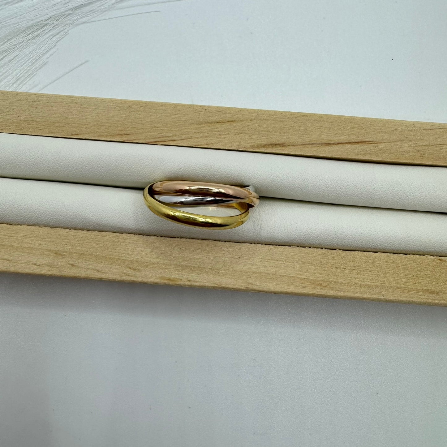 Anello trio fedine oro