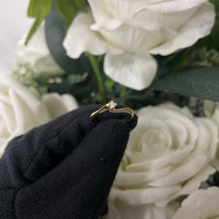 Anello solitario oro e diamante