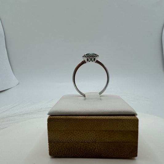 Anello Kate rettangolare oro e zircone