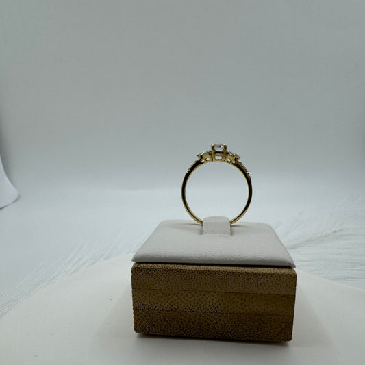 Anello trilogy fiori magic oro e zirconi