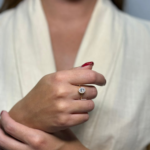 Anello Kate oro e zirconi