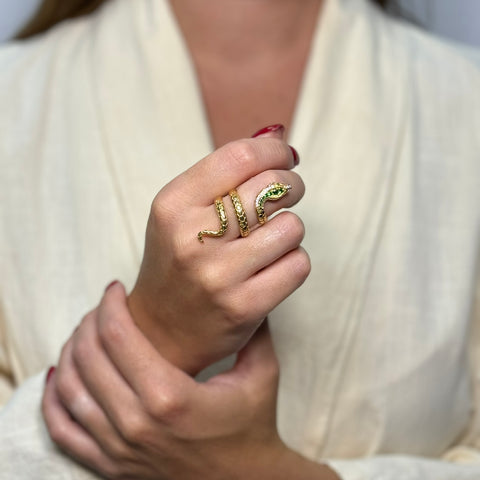 Anello serpente oro